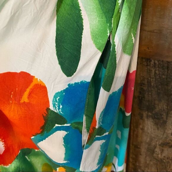 Jams World Sz S Tropical Hawaiian Panic Design Sleeveless Tank Midi Sundress - Picture 7 of 13